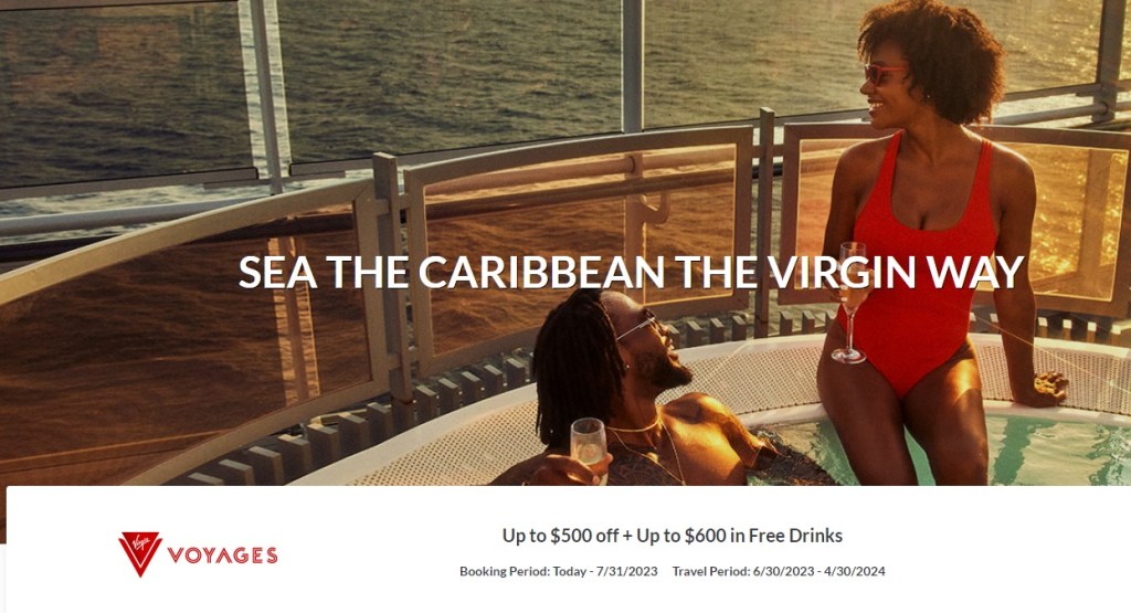 Virgin Voyages July Caribbean Cruise Promotion